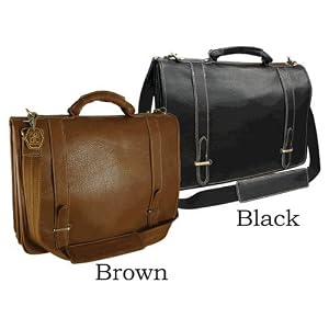 Traditional Double Slip-in Executive Briefcase (#2760-02)