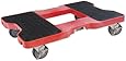 Snap-Loc AM-1500DR319-PU High Density Polyethylene E-Track Dolly, 1500 lbs Capacity, 32" Length x 21" Width x 7" Height, Red