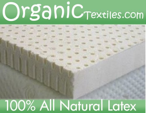 Natural 2 Soft Latex Mattress Topper with Organic Sateen Ivory Covering