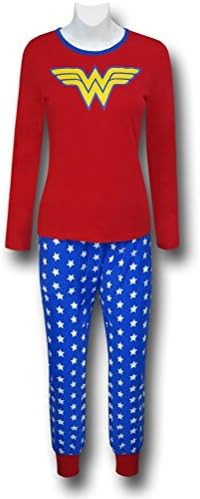 DC Comics Wonder Woman PJ Set w/ cuffed bottoms (Small)