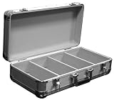 Marathon Elight Series MA-ECD4 Sil CD Case 4 Row Holds Up To 100 Jewel Cases & Up To 200 Plastic Sleeves: Silver