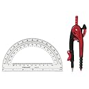 Fiskars Compass and Protractor Set, Color Received May Vary (1565901001)