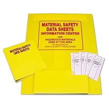 Tatco 10800 Yellow Plastic Rack w/ 3-Ring Binder, 24 x 30 Inches