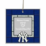 MLB New York Yankees Art Glass Picture Frame Ornament