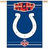Indianapolis Colts 2009 AFC Champions 27x37 Vertical Flag
