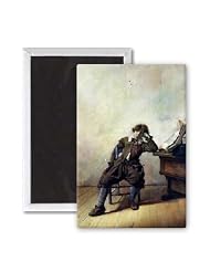 A Young Student in his Study or, The Smoker,.. - 3x2 inch Fridge Magnet - large magnetic... by 