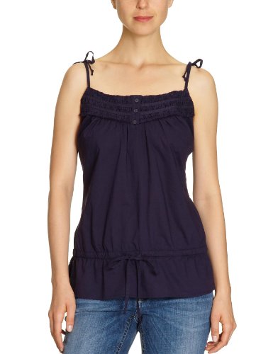 ESPRIT Damen Bluse T21383, Gr. 38, Blau (505 blueberry) Preisvergleich