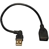 Tripp Lite U005-10I USB A/A Extension Cable 10-Inch (USB-A Left-Angle M to USB-A F)