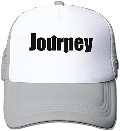 Hot Topic Journey Logo Baseball Cap Trucker Hat For Unisex Adjustable 100% Nylon Ash