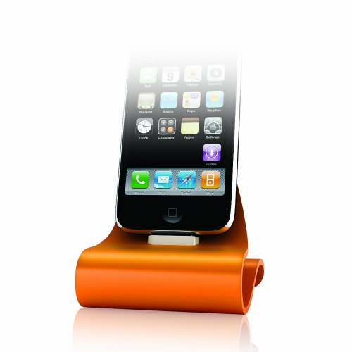 KONNET iCrado Rainbow, Stylish Metal Charging Dock / Cradle / Stand for iPhone, iPhone 3G, iPhone 3GS and iPod (Limited Edition: Orange)