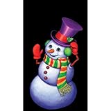 Snowman Window Poster