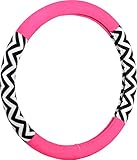 Bell Automotive 22-1-97179-9 Chevron Color Block Pink Hyper-Flex Core Steering Wheel Cover