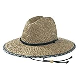 Coolibar UPF 50+ Men's Straw Beach Sun Hat