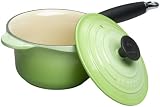 Le Creuset Enameled Cast-Iron 1-1/4-Quart Precision Pour Saucepan with Cover, Kiwi