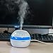 Wotvo 290ml with Night Light Ultrasonic Humidifier Mini USB 5v Voltage Anion Aroma Diffuser Electric Essential Oil Fragrance Machine Cool Mist Auto Off Quiet Aromatherapy for Household and Office Use