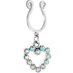 Aurora Hollow Heart Clip on Nipple Shield