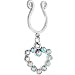 Aurora Hollow Heart Clip on Nipple Shield