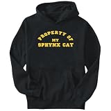 Hoodie Mens Black  PROPERTY OF MY Sphynx  Cats