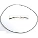 Leather Cord Necklace Green 18"