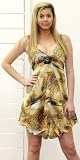 Trendy looking Animal Printed Sequin Worked Kaftan Caftan Cover up Tunc