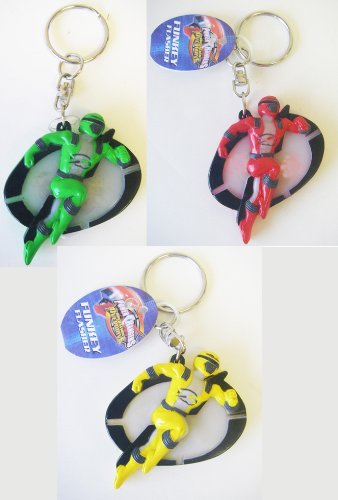 Power Rangers Keyrings - 3 Pcs Keychains or Zipper 