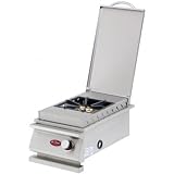 Cal Flame Natural Gas Deluxe Single Side Burner Built In