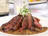 Wallmonkeys Peel and Stick Wall Decals - Grilled Filet Mignon - 24
