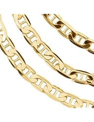 3.5mm 14k Yellow Gold Flat Anchor Chain 16in, 18in, 20in or 24in Necklace