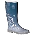 Women's Florets Gradual-Fade Rain Boots - Teal/ Silver