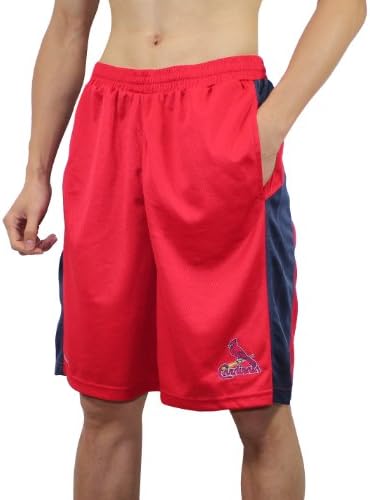MLB St. Louis Cardinals Mens Shorts with Embroidered Logo