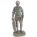 Sporting Goods : Medieval Knight in Suit of Chain and Plate Mail Armor with Sword and Shield - Hand Painted Full Color Statue - Very Detailed