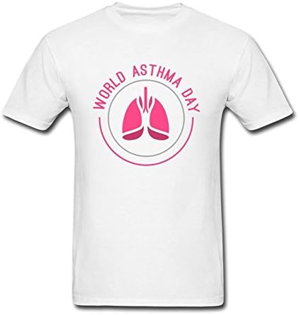 LJLForever Men's Medical Asthma World Day Pink Logo T Shirt