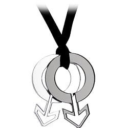 Pride Male Symbol Ribbon Necklace