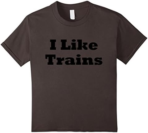 Kids I like trains Tshirt - train locomotive hobbyist tshirt 8 Asphalt