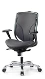 MaiChair High Back Chair with Adjustable Arms, Taupe