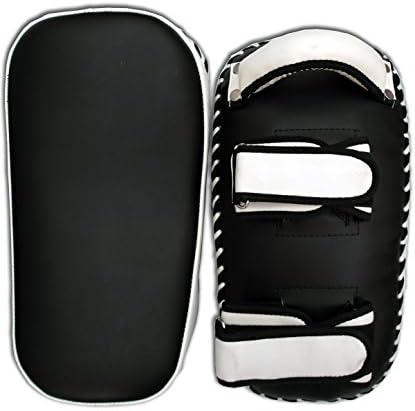 Pair of Thai Kick Boxing Strike Curved Shield Muay Pads Arm Punch MMA UFC Focus Bag