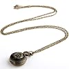 27mm Bronze Rose Kettenuhr Kette Taschenuhr Umh�ngeuhr