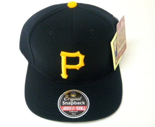 MLB Men's Pittsburgh Pirates Cooperstown 400 Snapback Cap (Black, Adjustable)