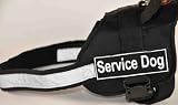 Dt Works By Dean & Tyler. Ideal Service Harness for Working Breeds. Service, Search & Rescue, Security - Medium - Fits Girth 28 - 34 - Harness with Removable Patches - Service Dog Patches Included!!! - Reflective Trim on the Chest - Adjustable for Everyday Use!!! - Contact Us for More Patches!!! - Made in Europe !!!