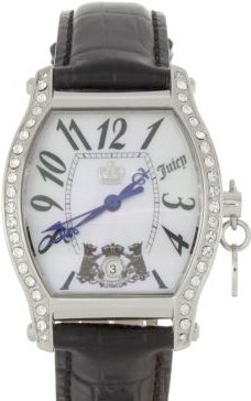 Juicy Couture Dalton Black Leather Watch