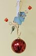 Copper and Ivy Hummingbird Feeder with Red Stainless Steel Gazing Globe