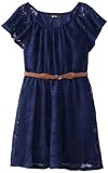 Amy Byer Girls 7-16 Belted Lace Dress