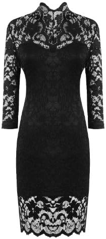 PAKULA Women's Fashion Sexy Lace V Neck Cocktail Party Dresses