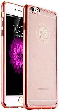 iPhone 6 /6S Case, Glitter Luxury Silicone Bling TPU Soft Cover Case with Electroplating Process for Apple iPhone 6 6S (Rose Gold)