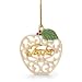 Lenox Apple Ornament, "For My Teacher - Teacher"