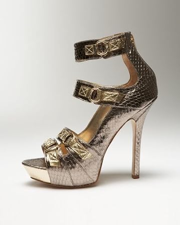bebe Benetta Snake Buckle Sandal