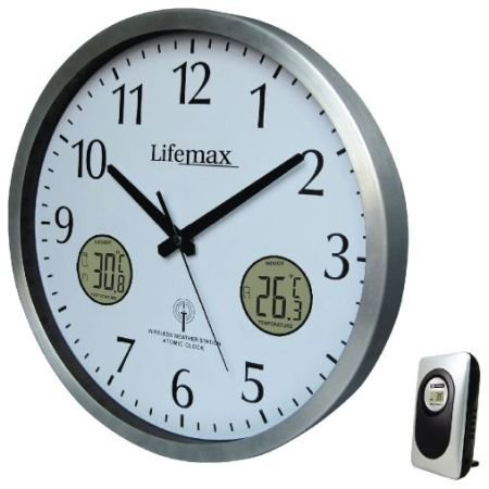 SALE Wall Clock Weather Station with indoor and | weather stations for home SALE Wall Clock Weather Station with indoor and