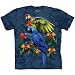 The Mountain Tropical Friends: Two Macaws Dark Blue T-Shirt
