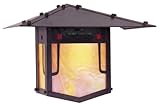 IMAGE OF Arroyo Craftsman PDW-12-VP Verdigris Patina Pagoda Asian Themed 1 Light Outdoor Wall Sconce from the