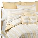 CASUAL STRIPE YELLOW SPRING SUMMER BED-IN-A-BAG 100% COTTON COMFORTER SET W/ SHEETS